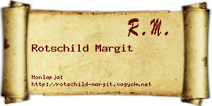 Rotschild Margit névjegykártya