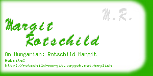margit rotschild business card